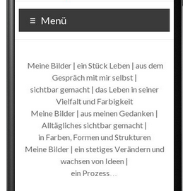 Homepage in einem neuen Design